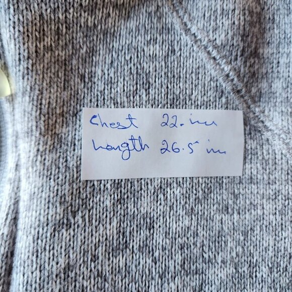 Eddie Bauer Women's Gray Fleece Jacket Full Zipper Long Sleeve Sweater Size XL - Picture 8 of 11